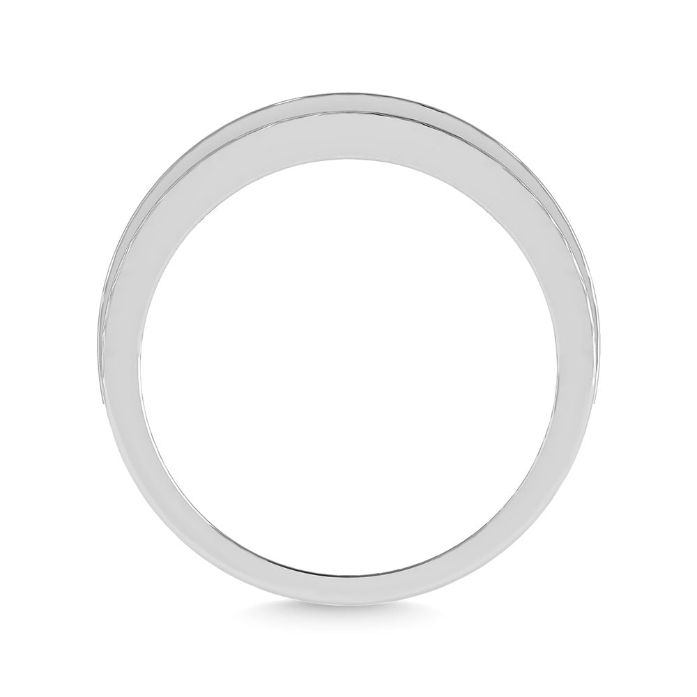 14K White Gold Lab Grown Diamond 1/2 Ct.Tw. Mens Band