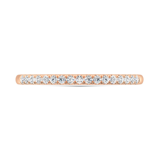 10K Rose Gold Lab Grown Diamond 1/6 Ct.Tw. Wedding Band
