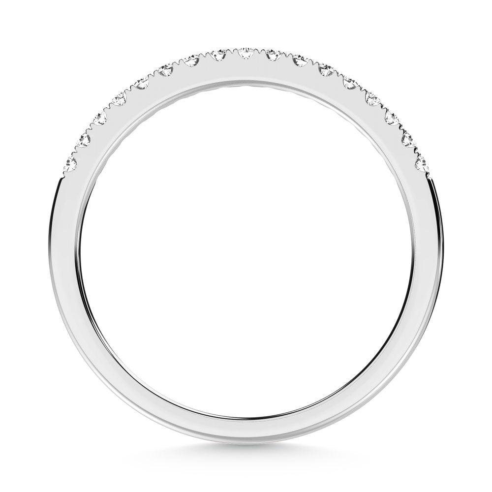 10K White Gold Lab Grown Diamond 1/6 Ct.Tw. Wedding Band