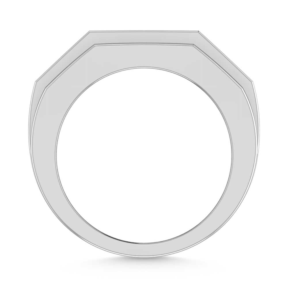 14K White Gold Lab Grown Diamond 2 1/10 Ct.Tw. Mens Band