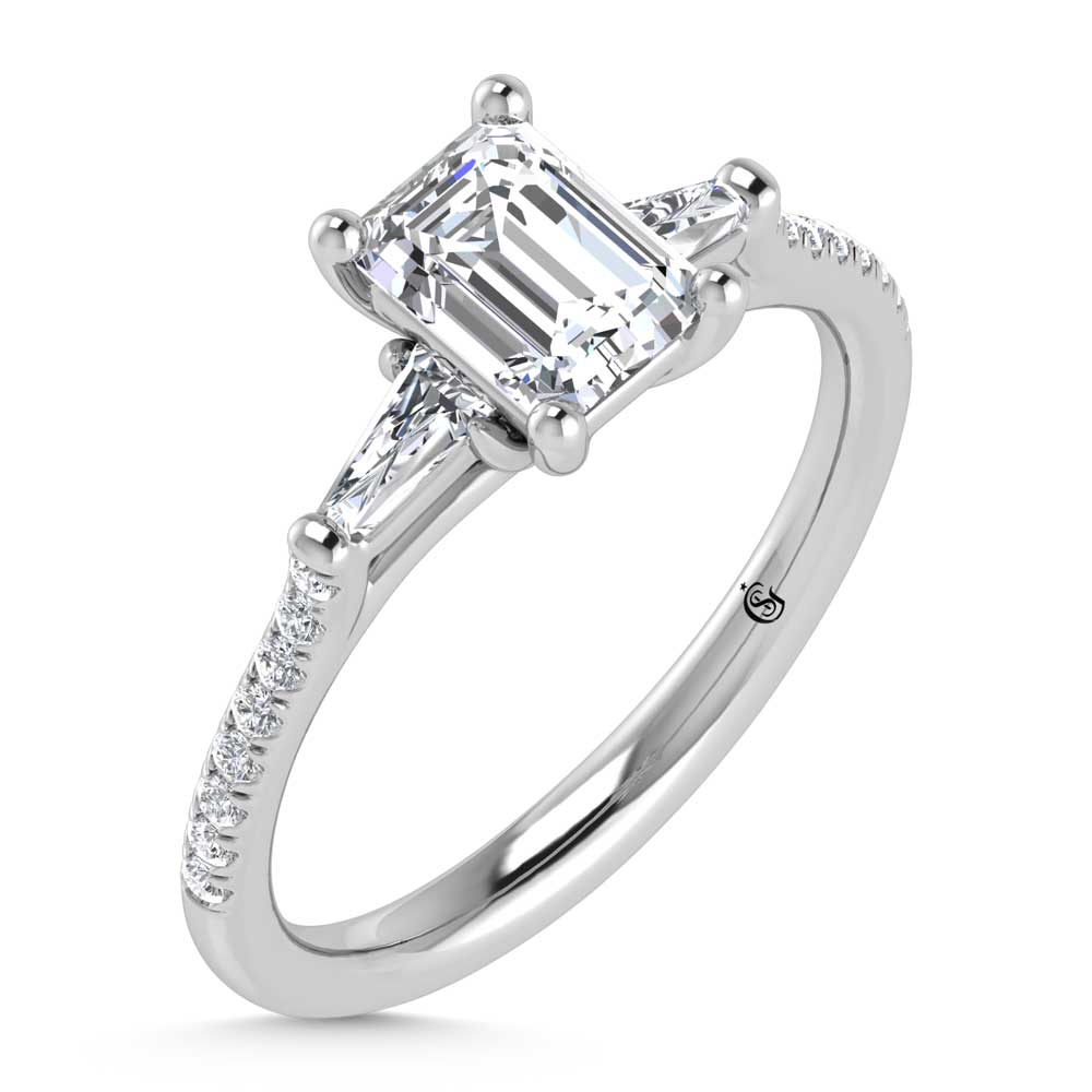 10K White Gold Lab Grown Diamond 1 1/4 Ct.Tw. Engagement Ring