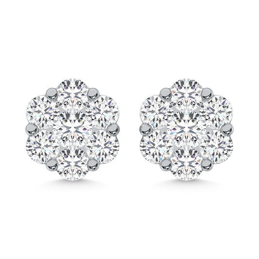 925 Silver Lab Grown Diamond 1/2 Ct.Tw. Fashion Earrings