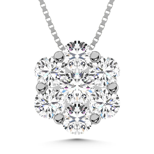925 Silver Lab Grown Diamond 1/2 Ct.Tw. Fashion Pendant