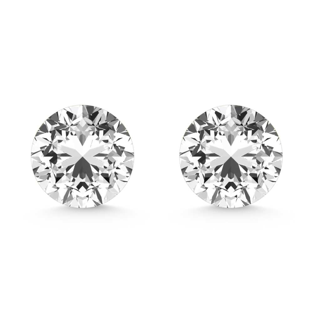 14K White Gold  1 Ct.Tw. Lab Grown Diamond Stud Earrings