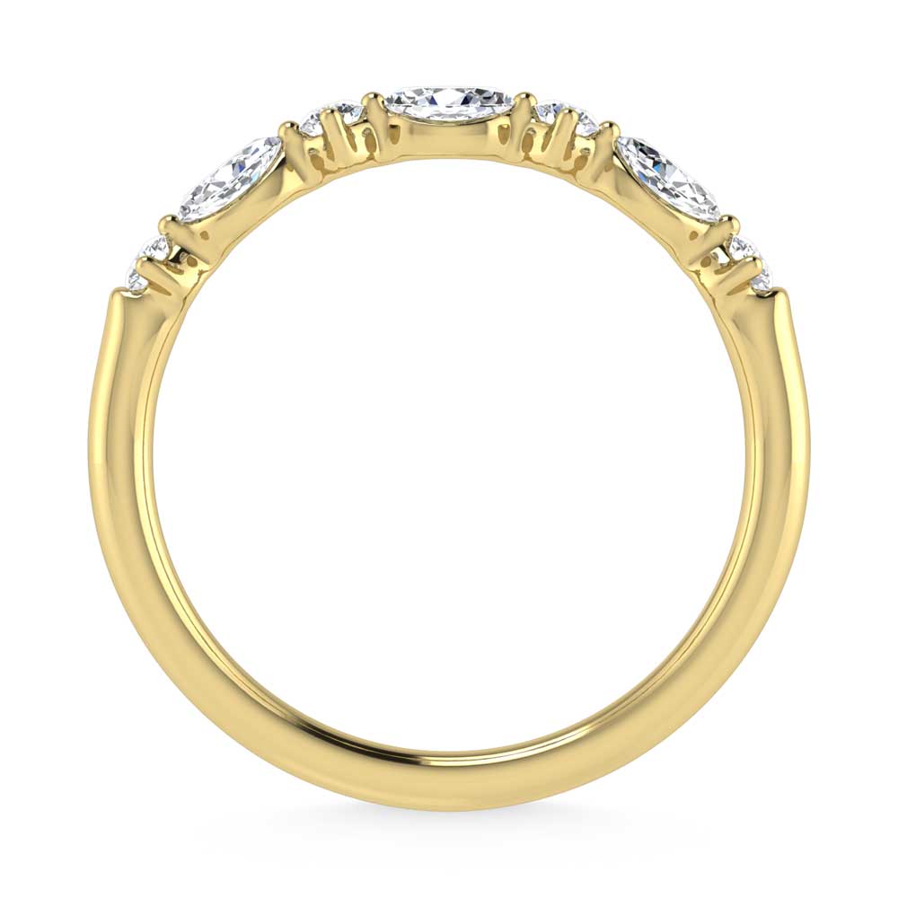 14K Yellow Gold Lab Grown Diamond 1/4 Ct.Tw. Stackable Band