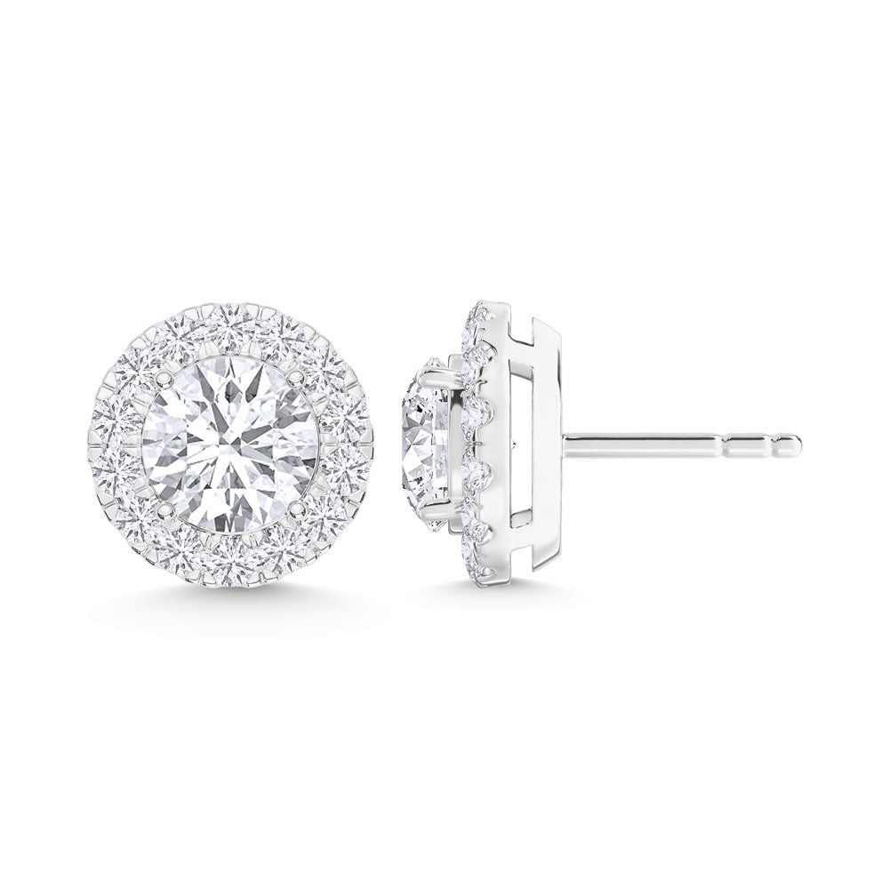 10K White Gold Lab Grown Diamond 1 Ct.Tw Fashion Earrings
