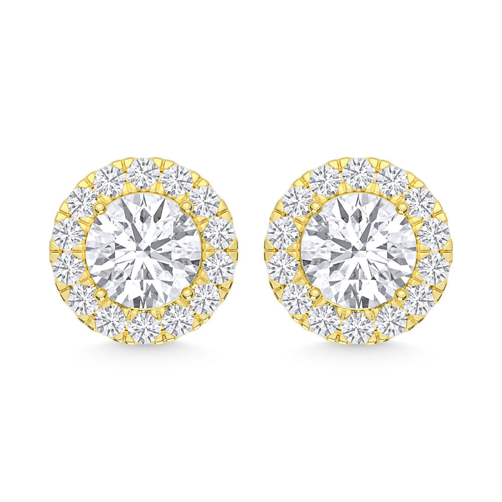 10K Yellow Gold Lab Grown Diamond 1 Ct.Tw Fashion Earrings