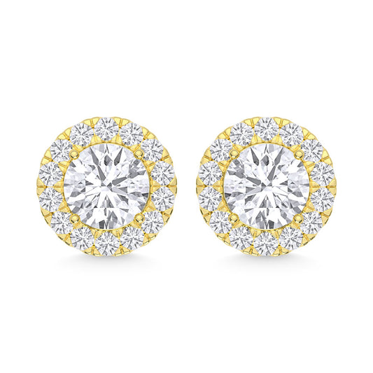 10K Yellow Gold Lab Grown Diamond 1 Ct.Tw Fashion Earrings