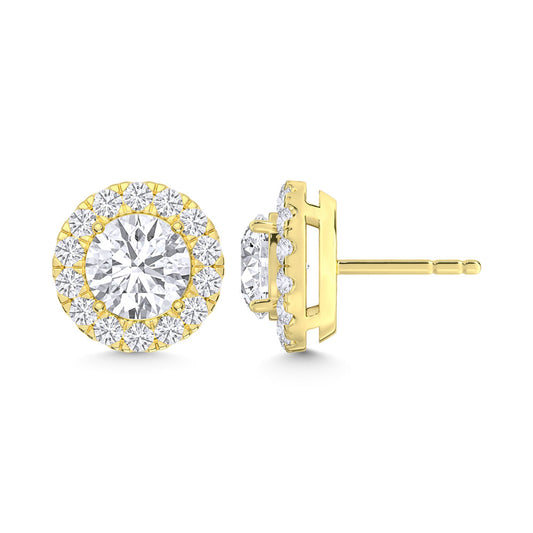 10K Yellow Gold Lab Grown Diamond 1 Ct.Tw Fashion Earrings