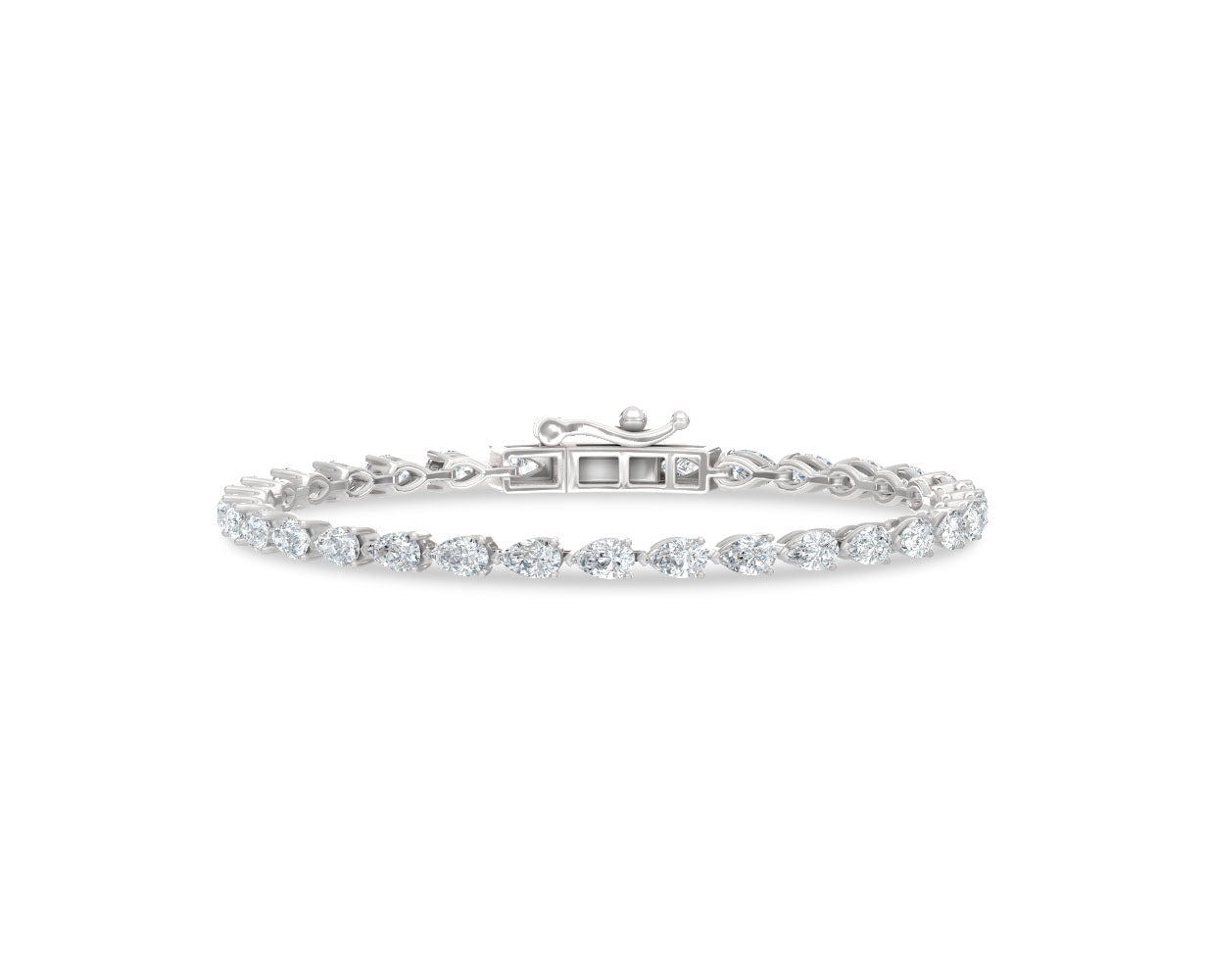 14K White Gold Lab Grown Diamond 5 Ct.Tw. Fashion Bracelet