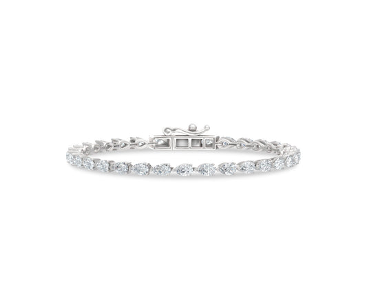 14K White Gold Lab Grown Diamond 5 Ct.Tw. Fashion Bracelet