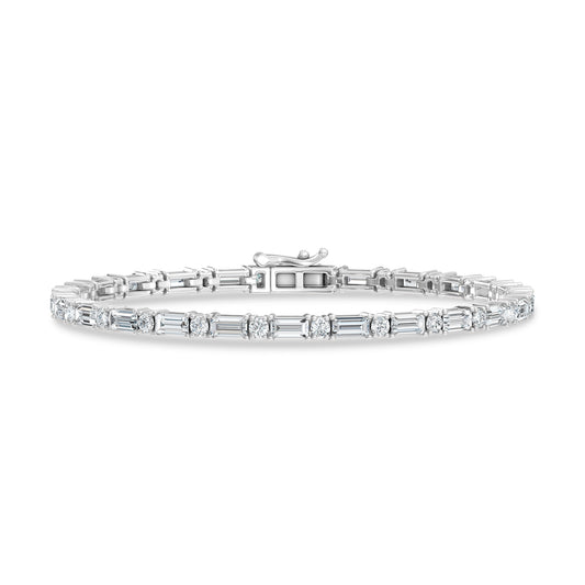 14K White Gold Lab Grown Diamond 3 1/3 Ct.Tw. Fashion Bracelet