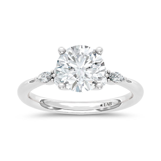 14K White Gold Lab Grown Diamond 2 1/8 Ct.Tw. Engagement Ring