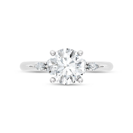14K White Gold Lab Grown Diamond 2 1/8 Ct.Tw. Engagement Ring