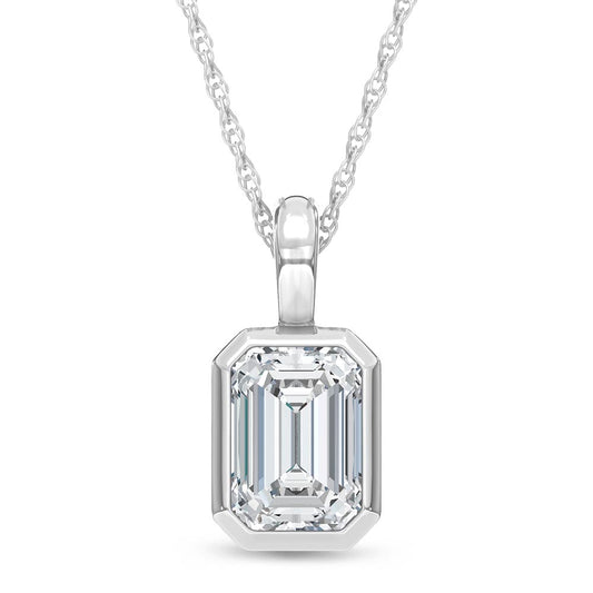 14K White Gold Lab Grown Diamond 1/2 Ct.Tw.Fashion Pendant