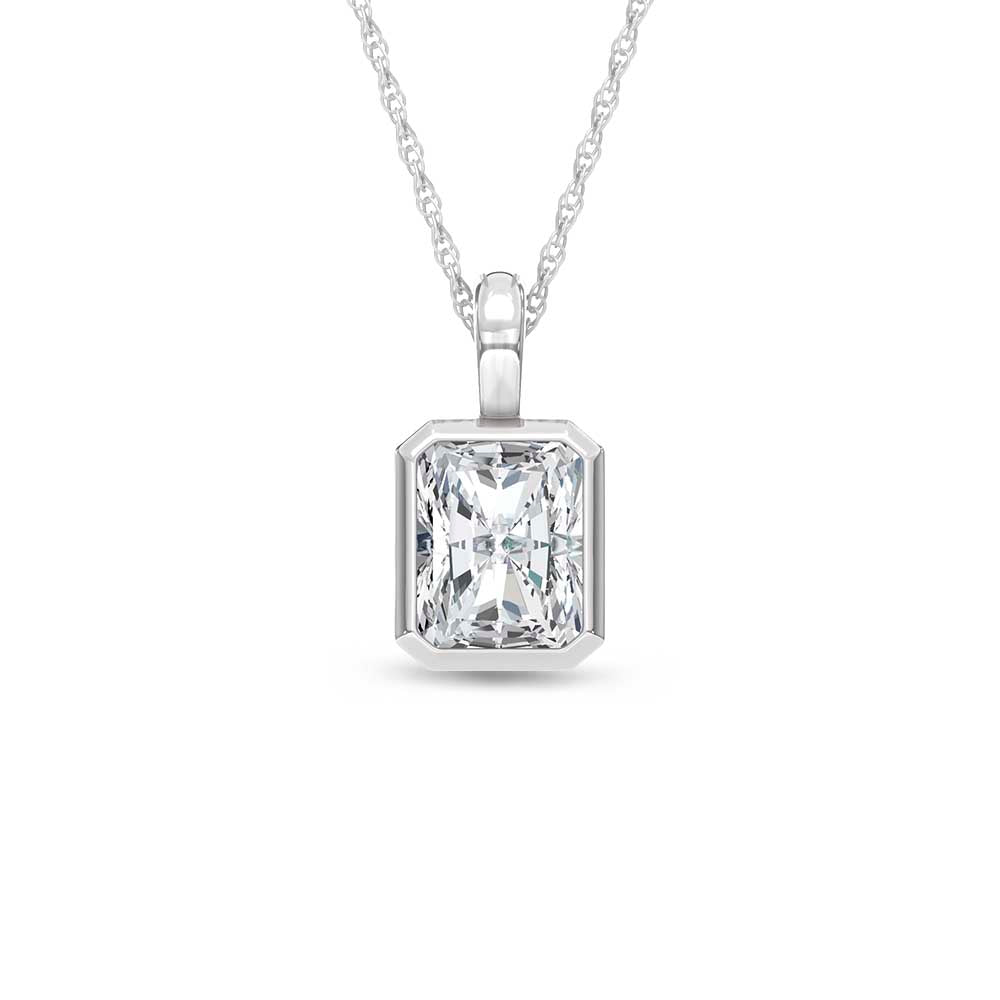 14K White Gold Lab Grown Diamond 1/2 Ct.Tw.Fashion Pendant