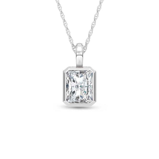 14K White Gold Lab Grown Diamond 1/2 Ct.Tw.Fashion Pendant