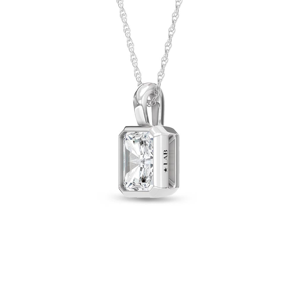14K White Gold Lab Grown Diamond 1/2 Ct.Tw.Fashion Pendant