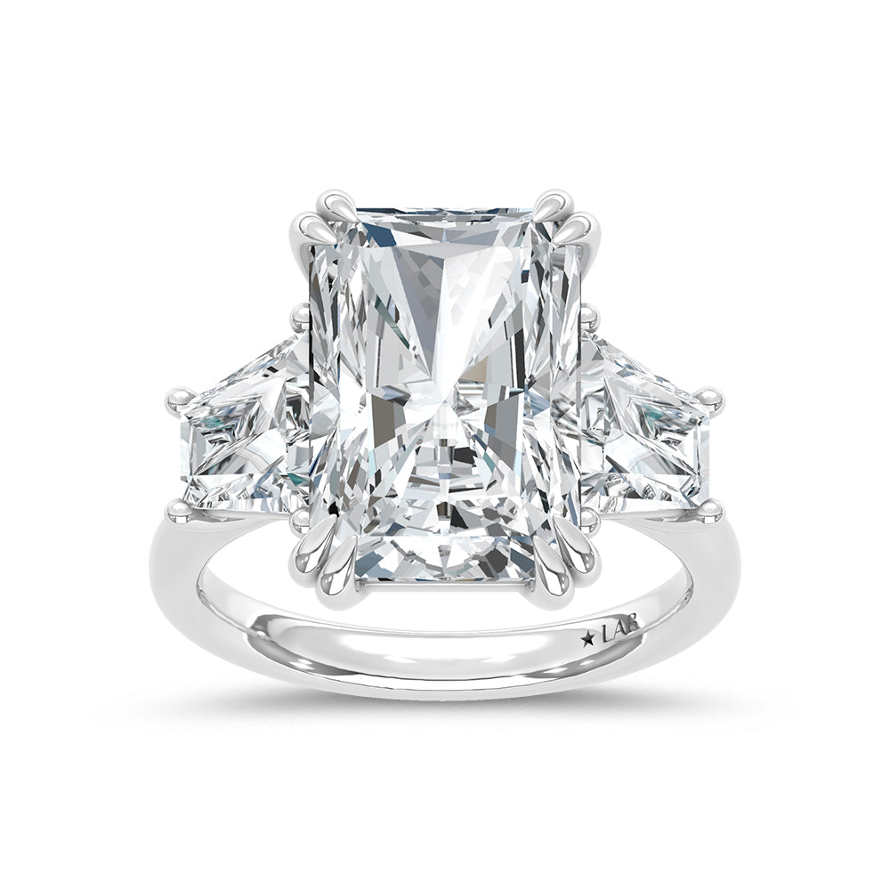 14K White Gold Lab Grown Diamond 9 Ct.Tw. Engagement Ring