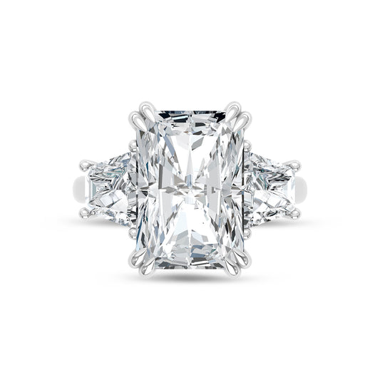 14K White Gold Lab Grown Diamond 9 Ct.Tw. Engagement Ring
