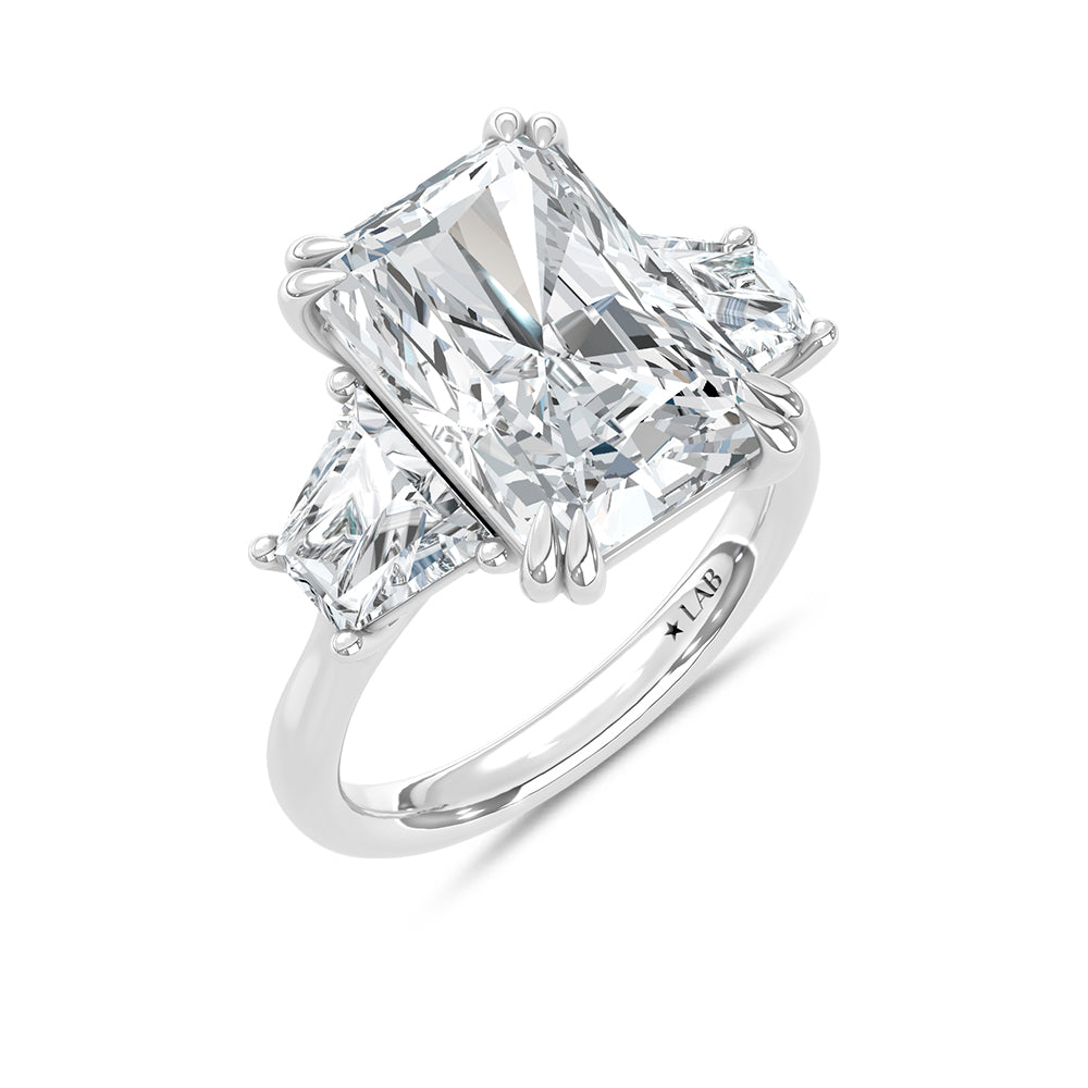 14K White Gold Lab Grown Diamond 9 Ct.Tw. Engagement Ring