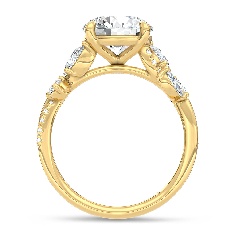 14K Yellow Gold Lab Grown Diamond 5/8 Ct.Tw. Engagement Ring