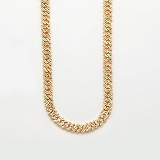 10KY 18.00CTWDIAMOND SQUARE LINK MIAMI CUBAN