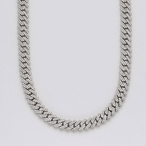 10KW 35.50CTW DIAMOND SQUARE LINK MIAMI CUBAN