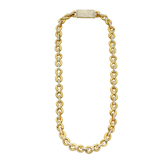 10KY 15.91CTW DIAMOND INFINITY ROLO CHAIN - CENTER