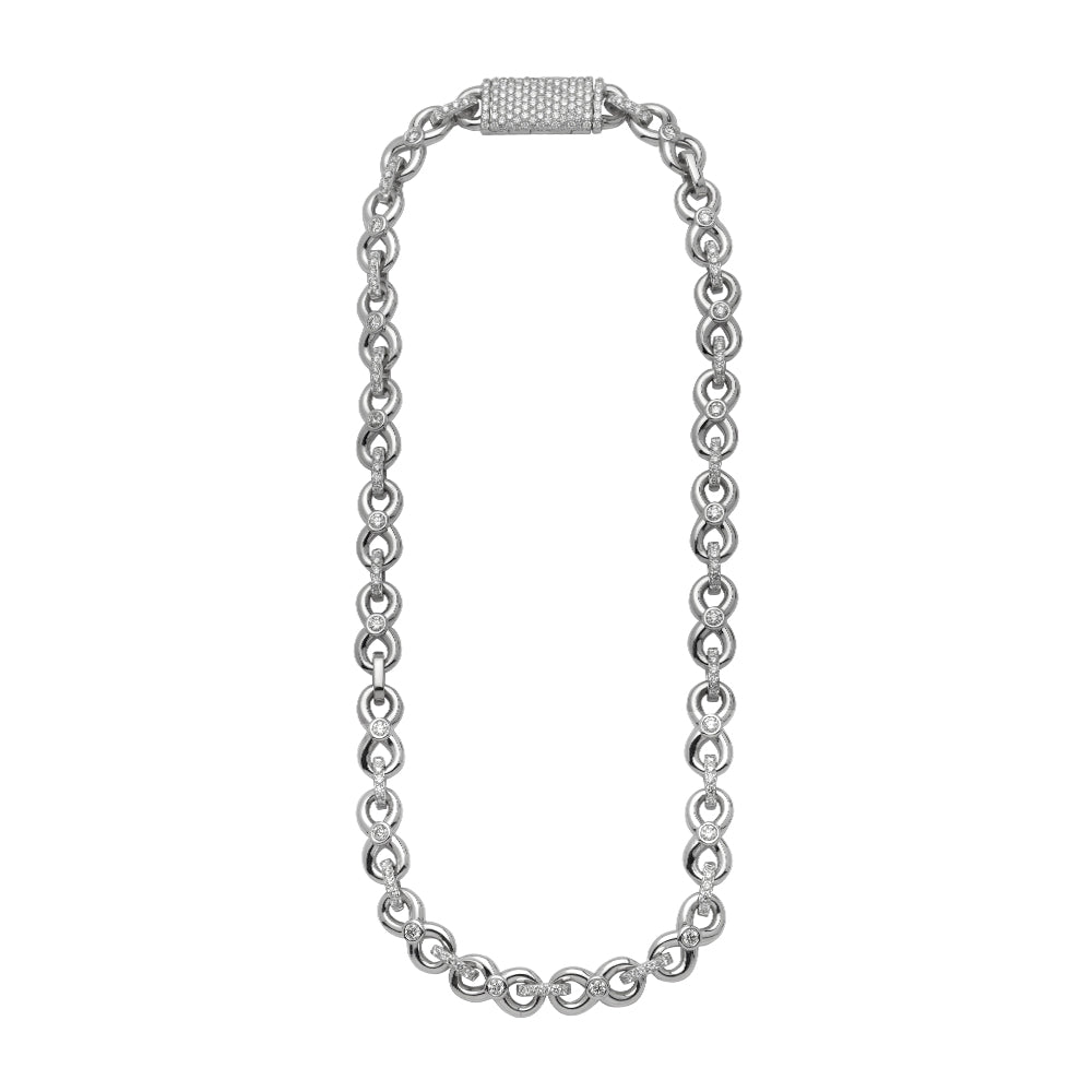 10KW 16.10CTW DIAMOND INFINITY HERMES NECKLACE