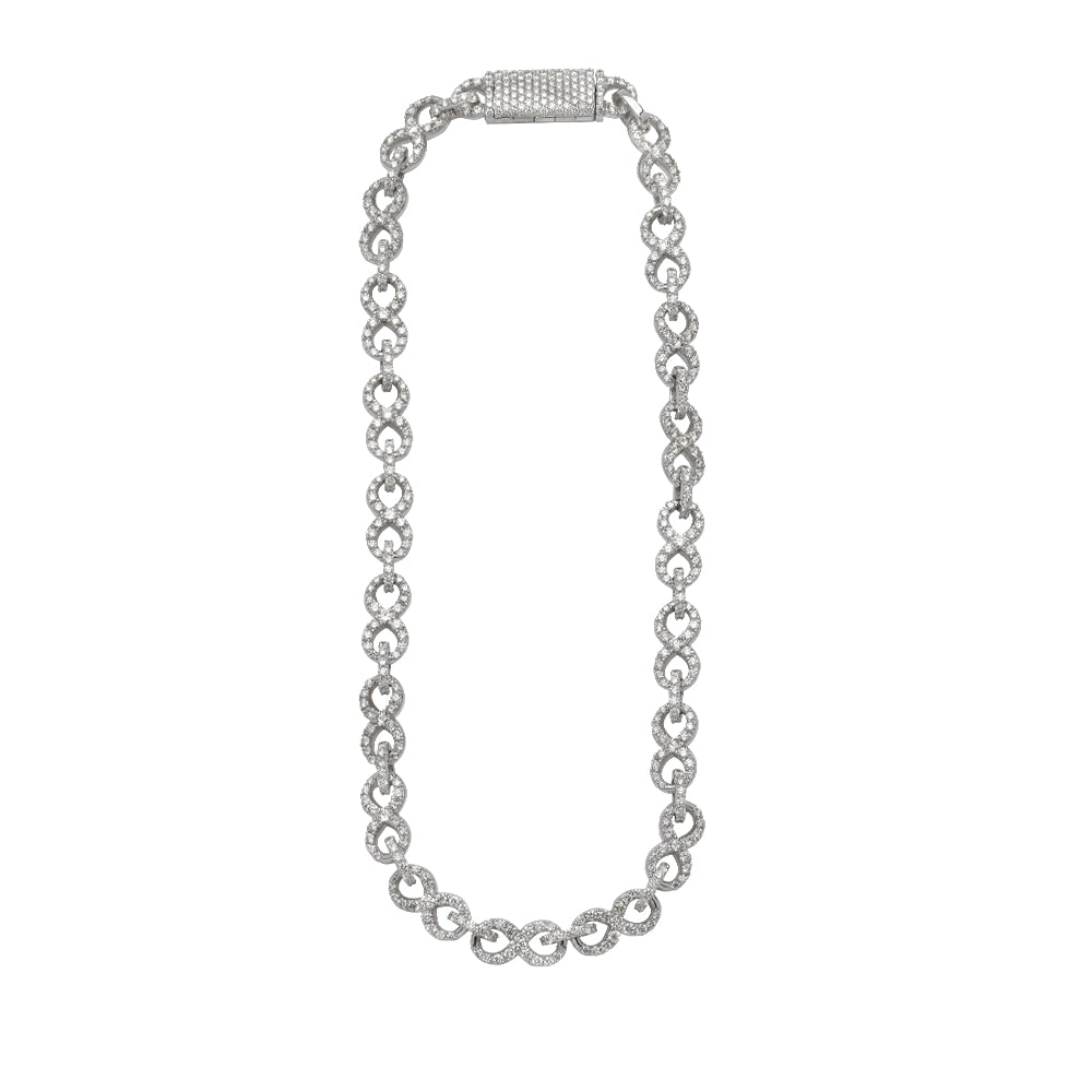 10KW 38.90CTW DIAMOND INFINITY HERMES NECKLACE
