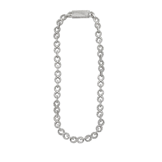 10KW 38.90CTW DIAMOND INFINITY HERMES NECKLACE