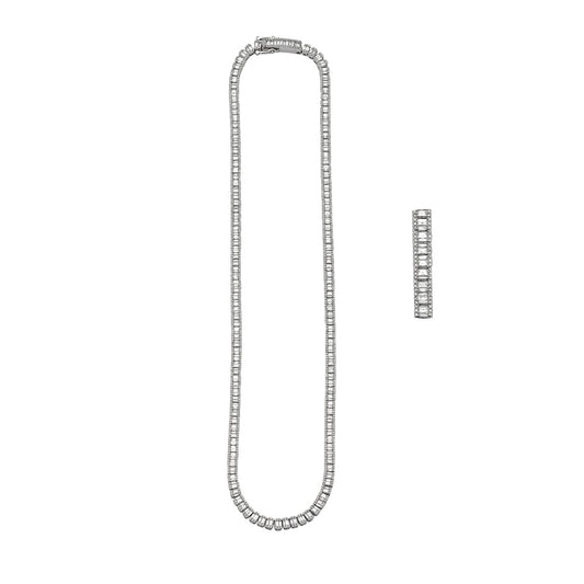 10KW 11.00CTW BAGUETTE DIAMOND NECKLACE