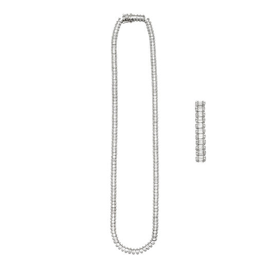 10KW 8.50CTW BAGUETTE DIAMOND NECKLACE