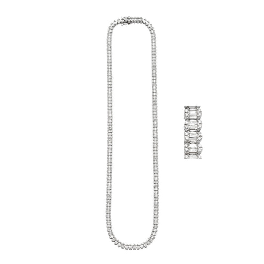 10KW 8.50CTW BAGUETTE DIAMOND NECKLACE