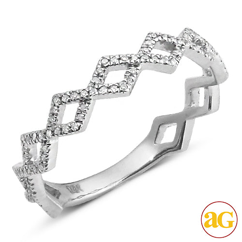 14KW 0.25CTW STACKABLE DIAMOND BAND