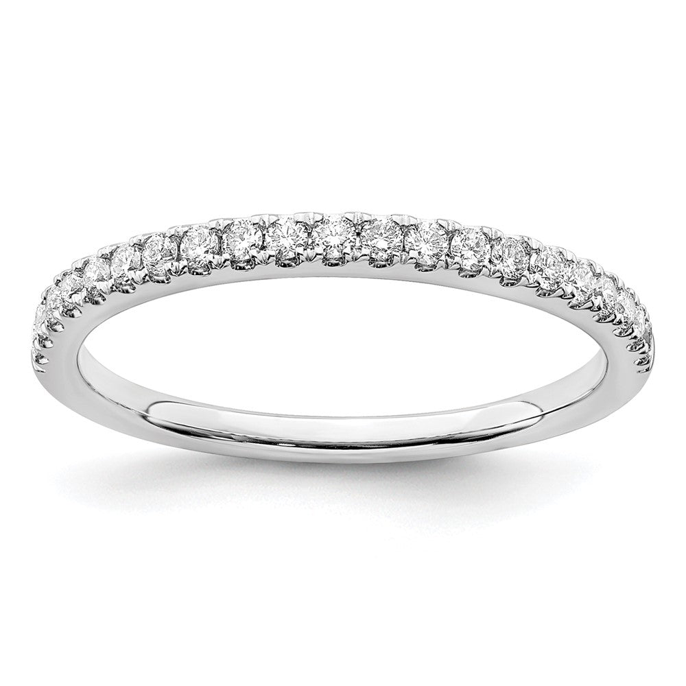 14k White Gold 1/4 carat Lab Grown Diamond VS/SI+ G+ Comp Wedding Band