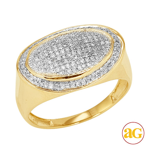 10KY 0.50CTW DIAMOND MENS RING