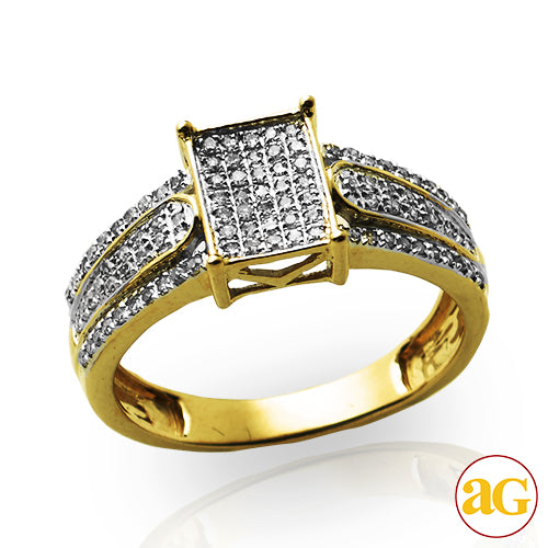 10Y 0.35 CTW MICRO PAVE LADIES RING