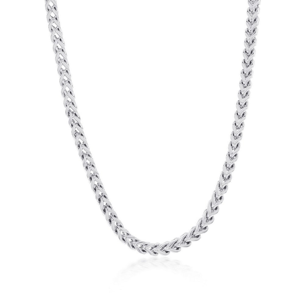 Stainless Steel 4mm Franco Chain Necklace